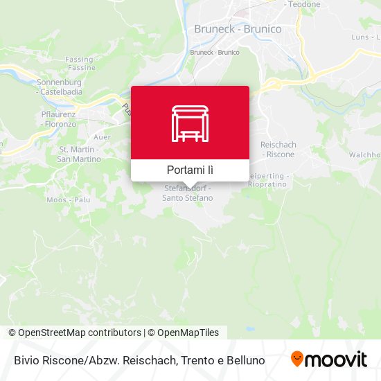 Mappa Bivio Riscone/Abzw. Reischach