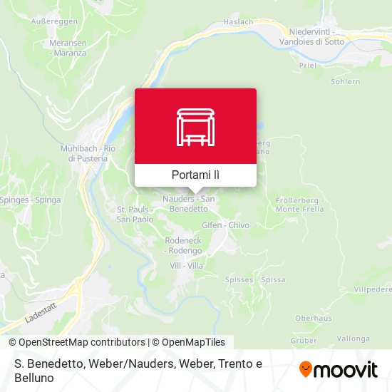 Mappa S. Benedetto, Weber / Nauders, Weber