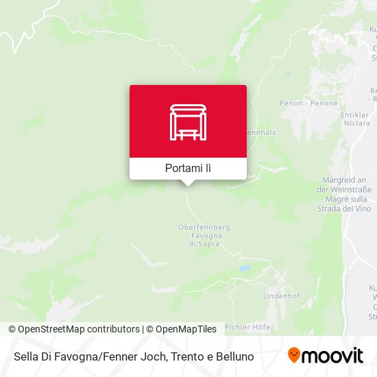 Mappa Sella Di Favogna/Fenner Joch