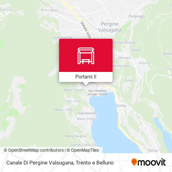 Mappa Canale Di Pergine Valsugana