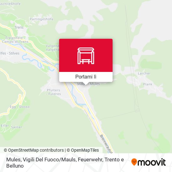Mappa Mules, Vigili Del Fuoco / Mauls, Feuerwehr