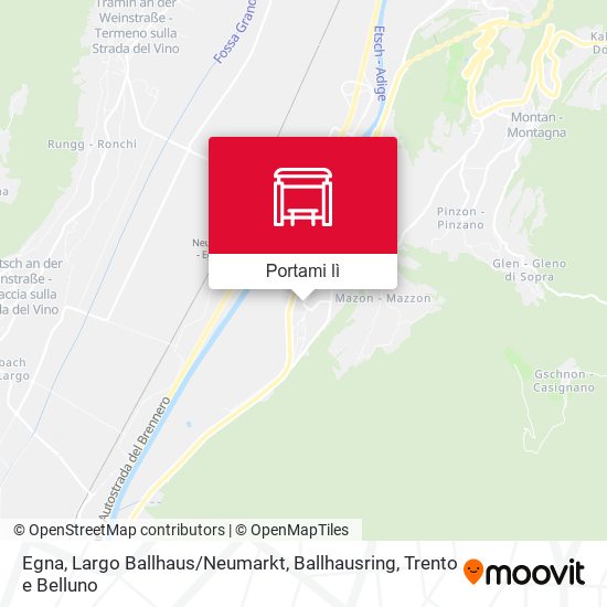 Mappa Egna, Largo Ballhaus / Neumarkt, Ballhausring