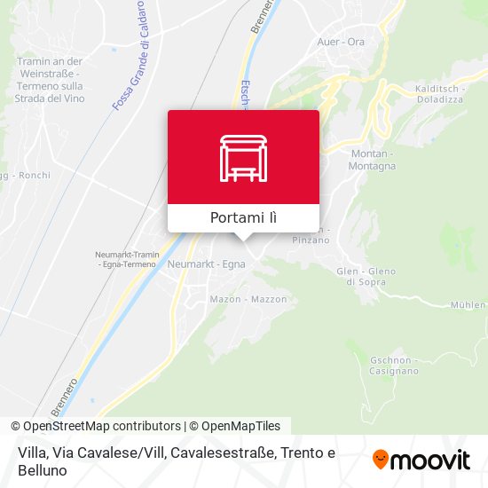 Mappa Villa, Via Cavalese / Vill, Cavalesestraße