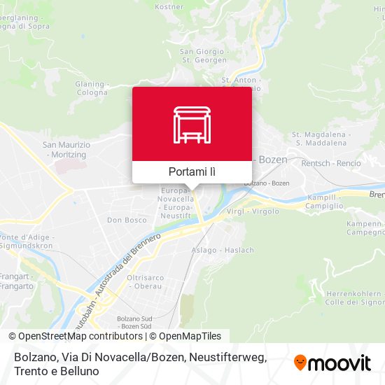 Mappa Bolzano, Via Di Novacella / Bozen, Neustifterweg