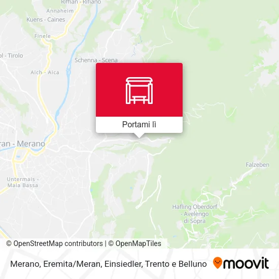 Mappa Merano, Eremita / Meran, Einsiedler