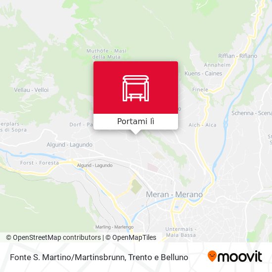 Mappa Fonte S. Martino/Martinsbrunn