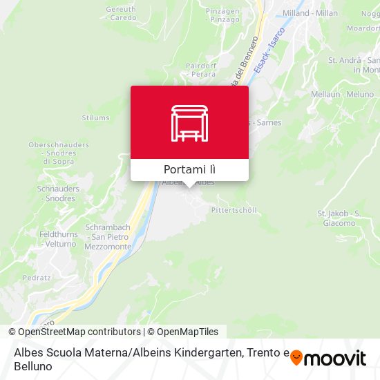 Mappa Albes Scuola Materna / Albeins Kindergarten