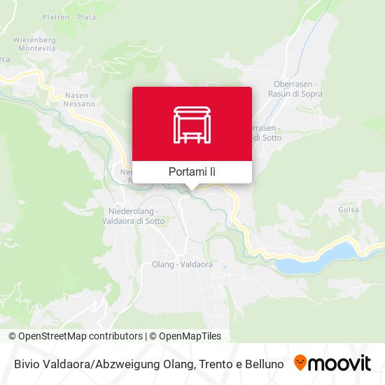 Mappa Bivio Valdaora / Abzweigung Olang