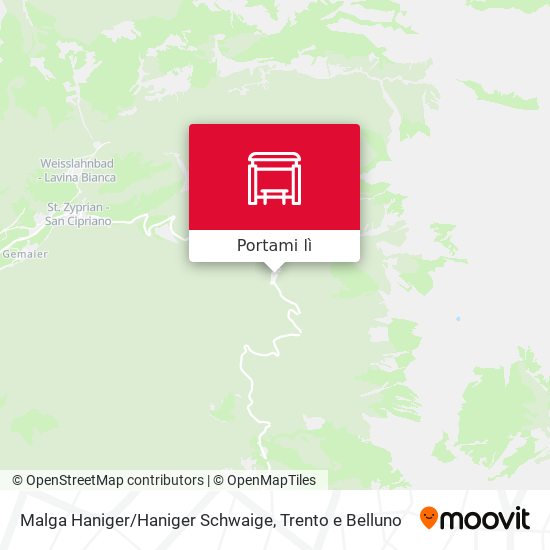 Mappa Malga Haniger/Haniger Schwaige