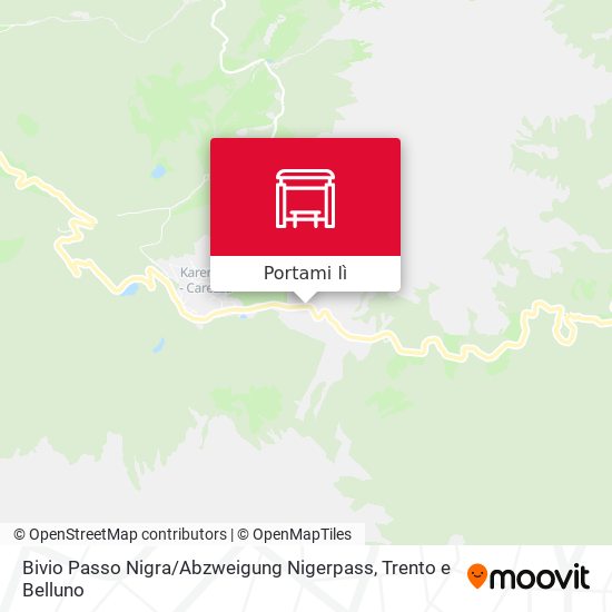 Mappa Bivio Passo Nigra / Abzweigung Nigerpass