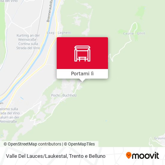 Mappa Valle Del Lauces/Laukestal