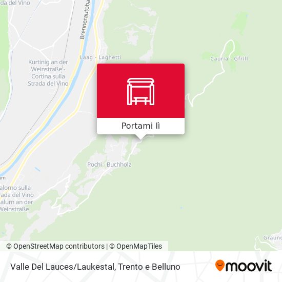 Mappa Valle Del Lauces/Laukestal