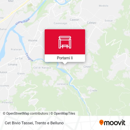Mappa Cet Bivio Tassei