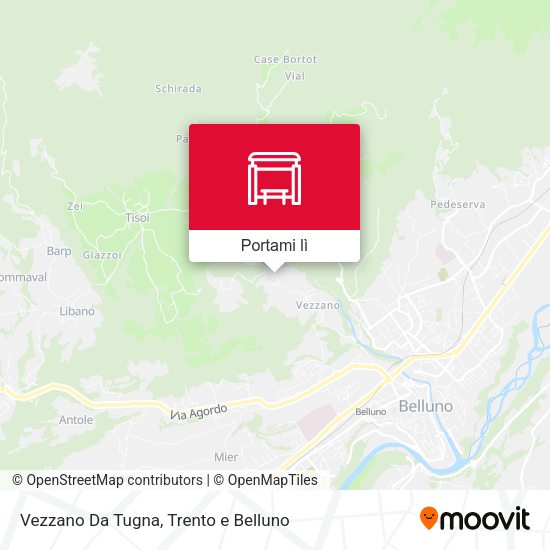 Mappa Vezzano Da Tugna