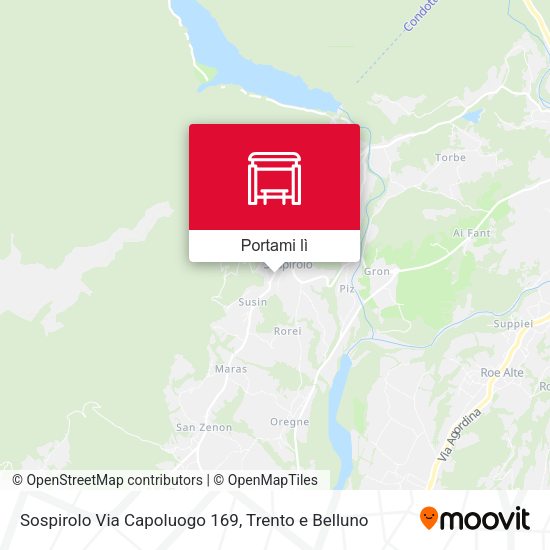 Mappa Sospirolo Via Capoluogo 169