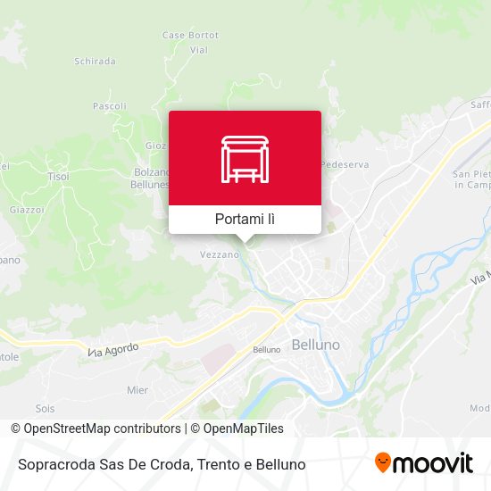 Mappa Sopracroda Sas De Croda