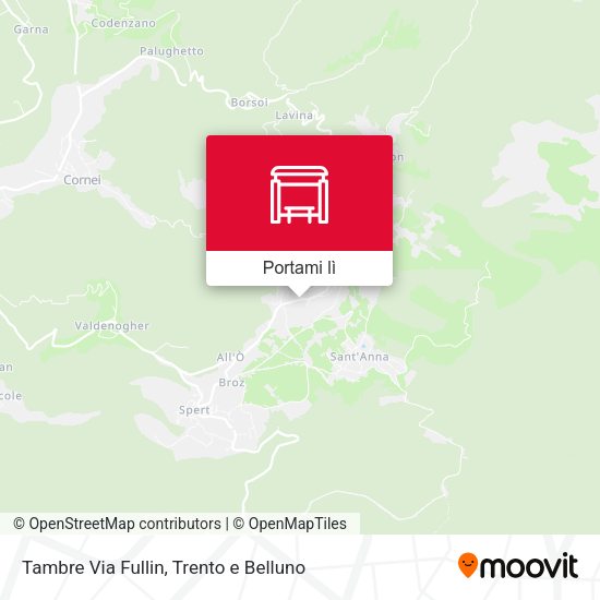 Mappa Tambre Via Fullin
