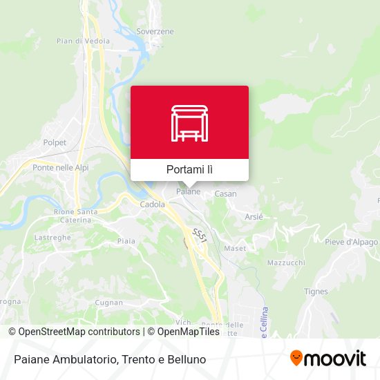 Mappa Paiane Ambulatorio