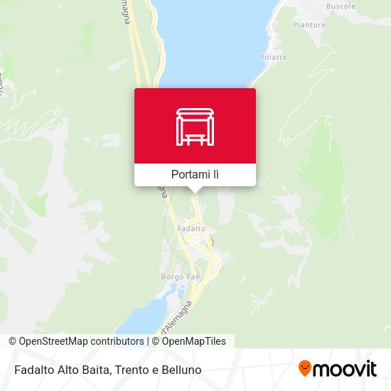 Mappa Fadalto Alto Baita