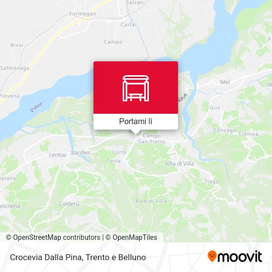 Mappa Crocevia Dalla Pina