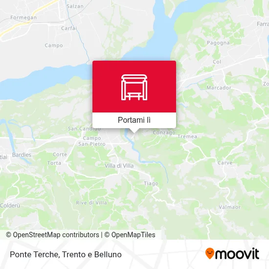 Mappa Ponte Terche