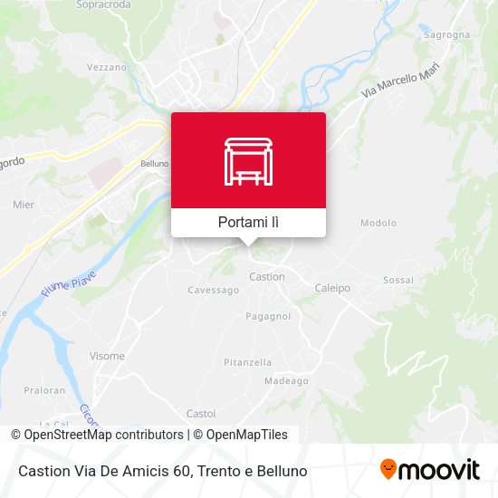 Mappa Castion Via De Amicis 60