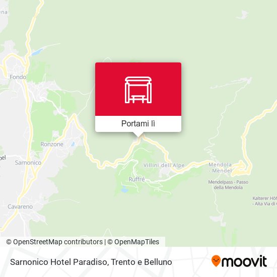 Mappa Sarnonico Hotel Paradiso