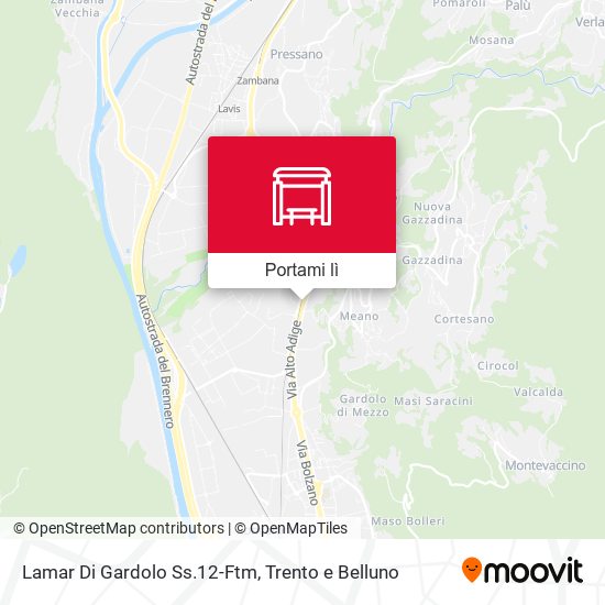 Mappa Lamar Di Gardolo Ss.12-Ftm