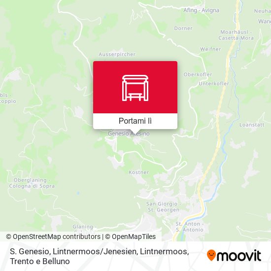 Mappa S. Genesio, Lintnermoos / Jenesien, Lintnermoos
