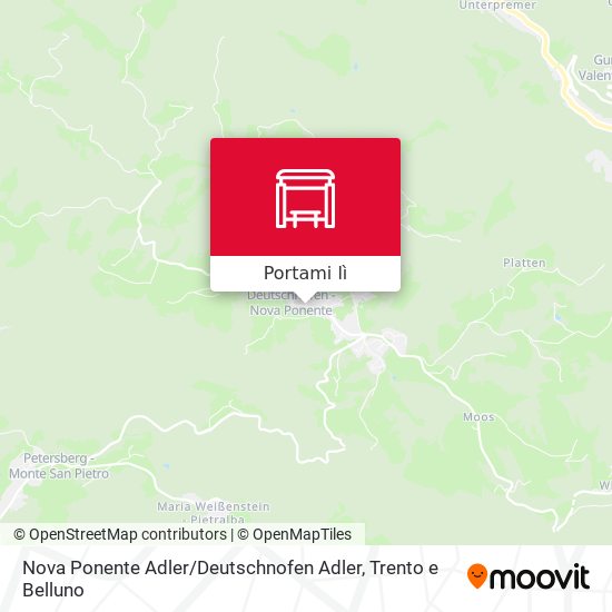 Mappa Nova Ponente Adler / Deutschnofen Adler