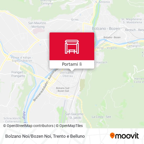 Mappa Bolzano Noi/Bozen Noi