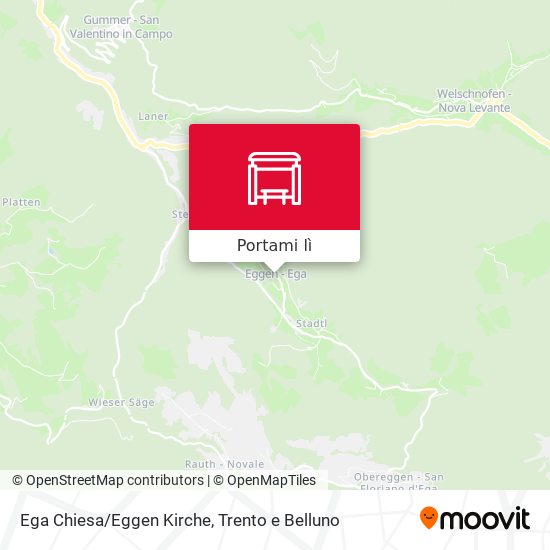 Mappa Ega Chiesa/Eggen Kirche