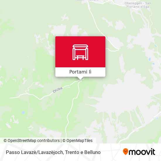 Mappa Passo Lavazè/Lavazèjoch