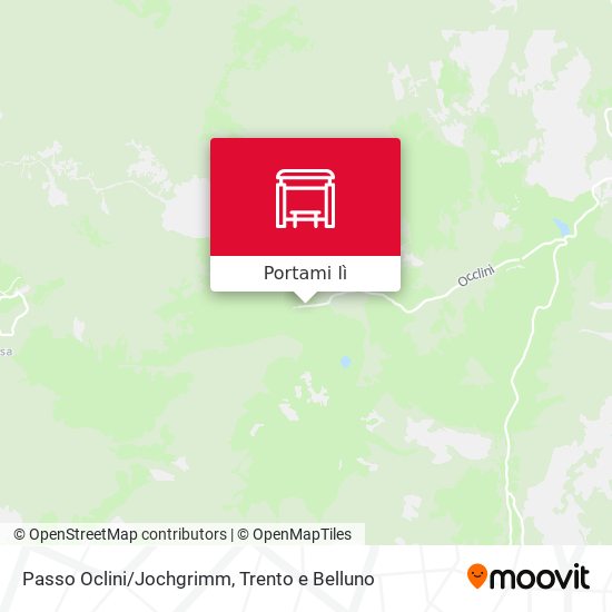 Mappa Passo Oclini/Jochgrimm