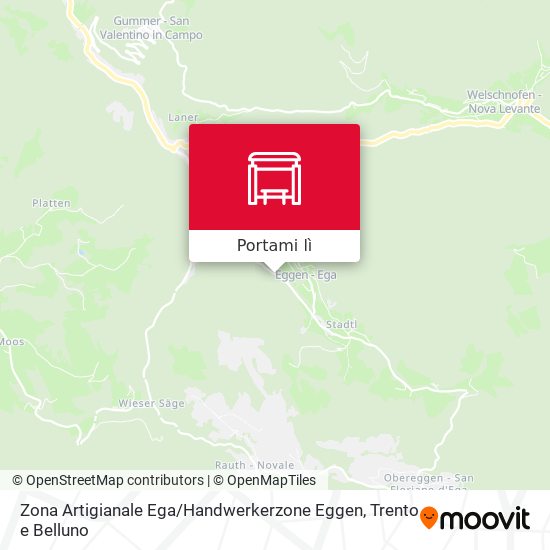 Mappa Zona Artigianale Ega / Handwerkerzone Eggen