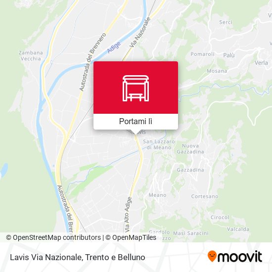 Mappa Lavis Via Nazionale