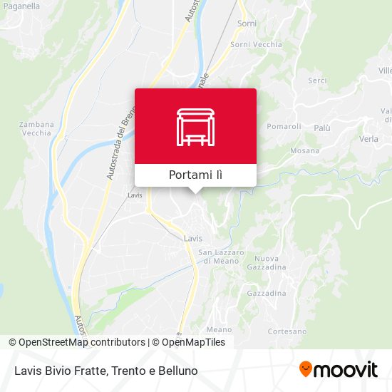 Mappa Lavis Bivio Fratte