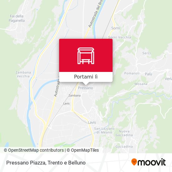 Mappa Pressano Piazza