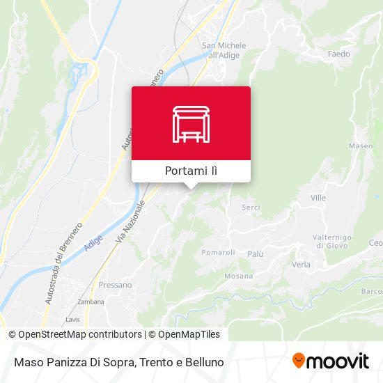 Mappa Maso Panizza Di Sopra