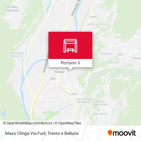 Mappa Maso Clinga Via Furli
