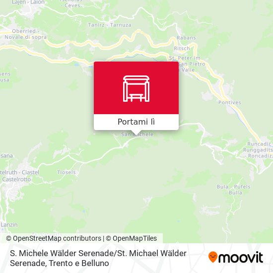 Mappa S. Michele Wälder Serenade / St. Michael Wälder Serenade