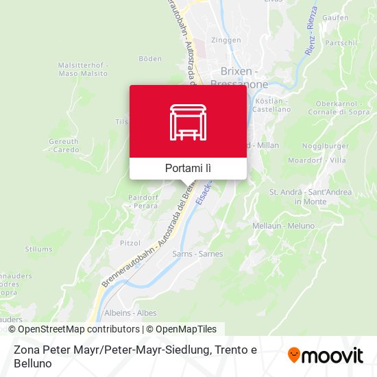 Mappa Zona Peter Mayr / Peter-Mayr-Siedlung