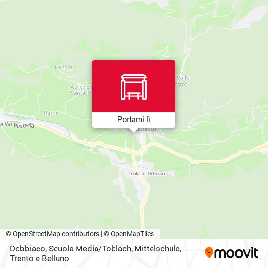 Mappa Dobbiaco, Scuola Media / Toblach, Mittelschule