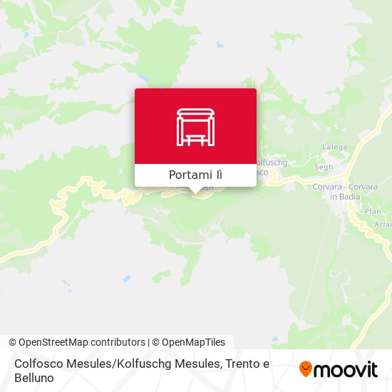 Mappa Colfosco Mesules / Kolfuschg Mesules