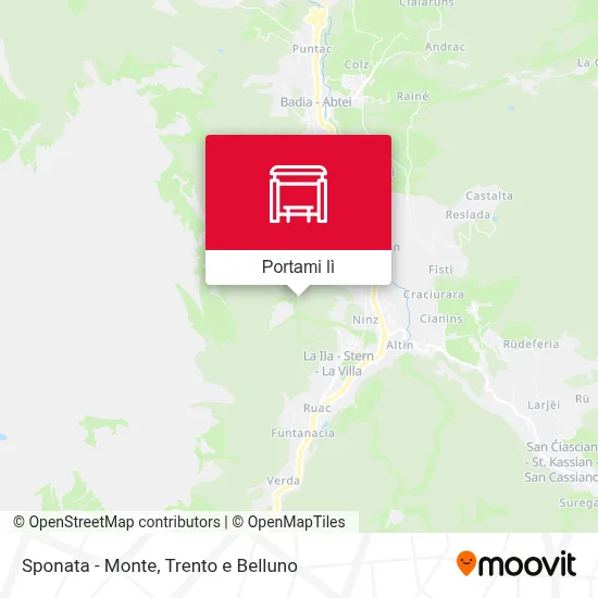 Mappa Sponata - Monte