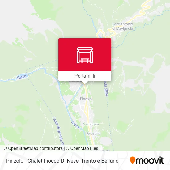 Mappa Pinzolo - Chalet Fiocco Di Neve