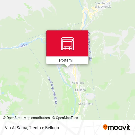 Mappa Via Al Sarca