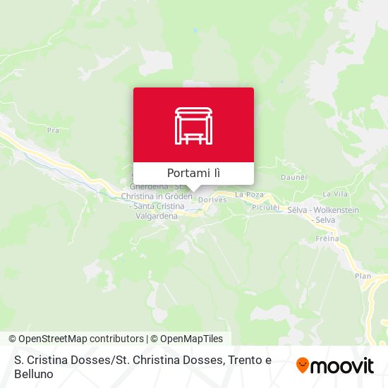 Mappa S. Cristina Dosses / St. Christina Dosses