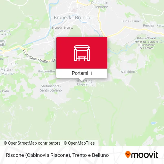 Mappa Riscone (Cabinovia Riscone)