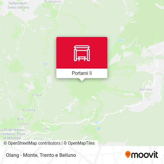 Mappa Olang - Monte